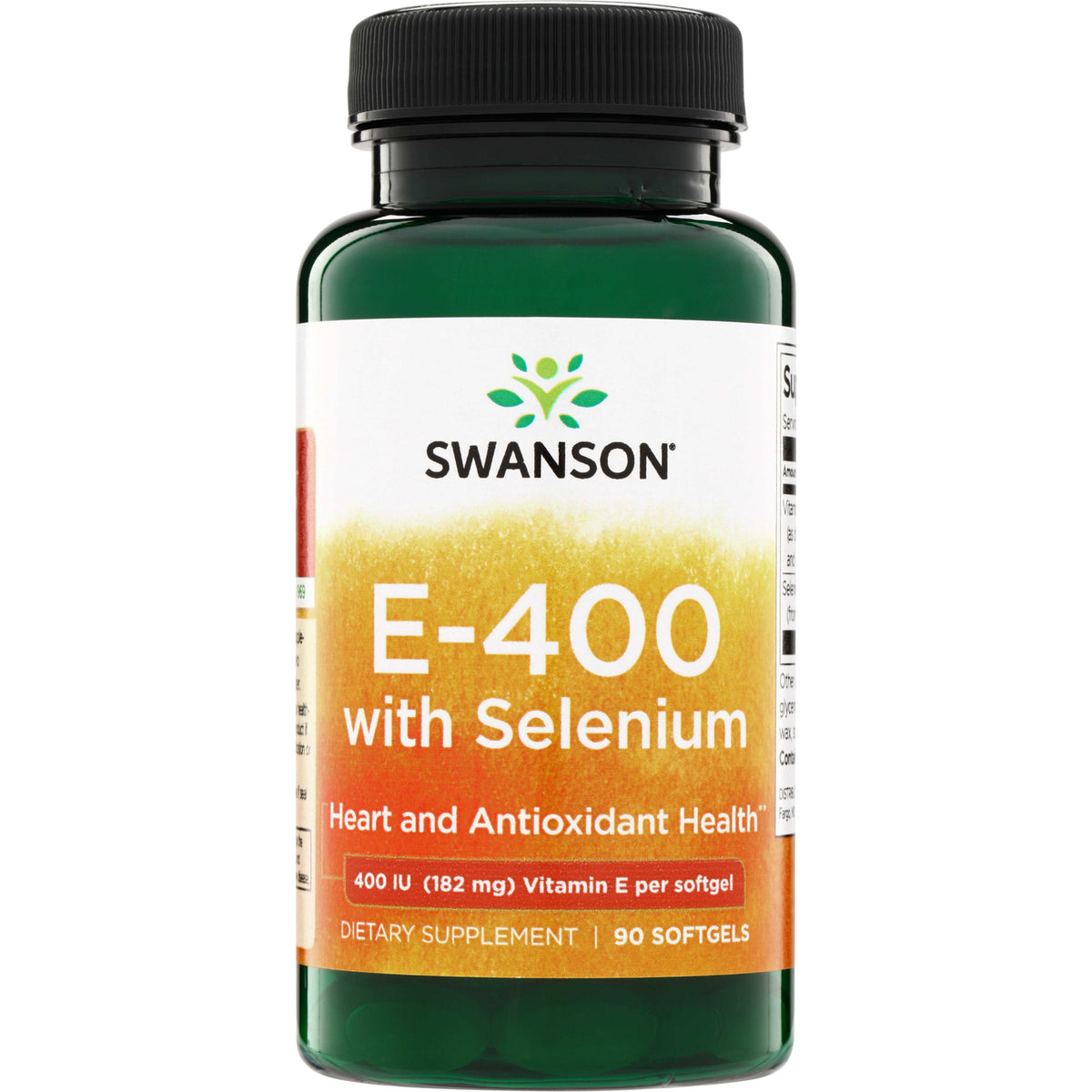 Swanson Vitamina E cu Seleniu, 400 UI, 90 capsule moi