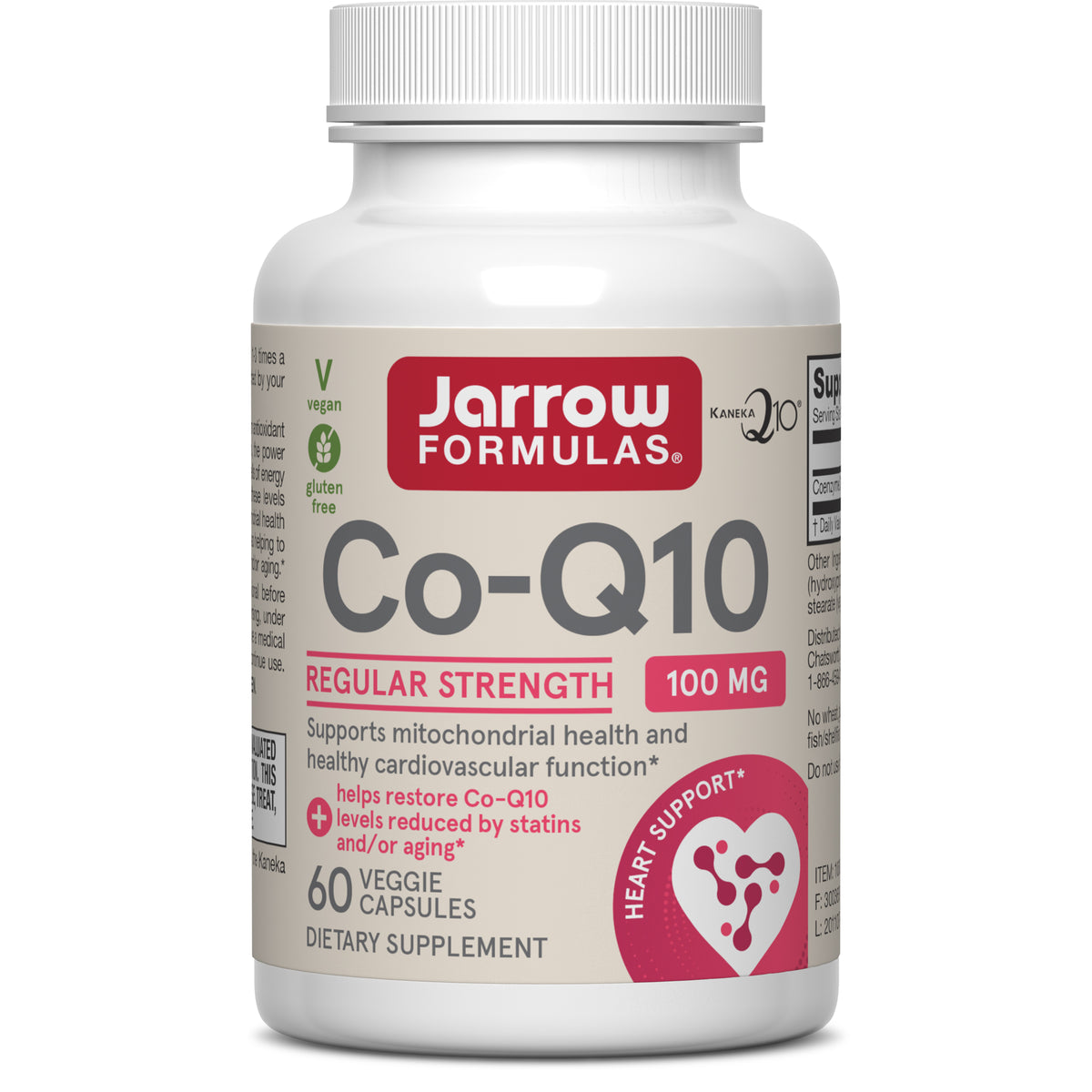Jarrow Formulas CoQ10, 100 mg, 60 capsule vegetale