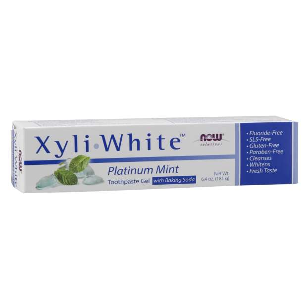 NOW Pastă de dinți XyliWhite Platinum Mint (Mentă), 181 g