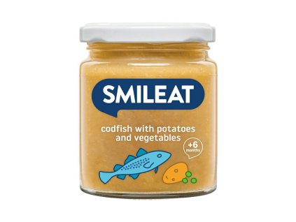 SMILEAT BIO prikrm treska s brambory a zeleninou s extra panenskym olivovym olejem 6M+ 230g