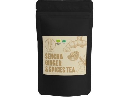BrainMax Pure Sencha Ginger & Spices, Sencha z ingverjem in začimbami, BIO, 50 g (Objem 50 g)