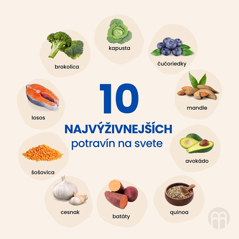 10 najvýživnejších potravín na svete