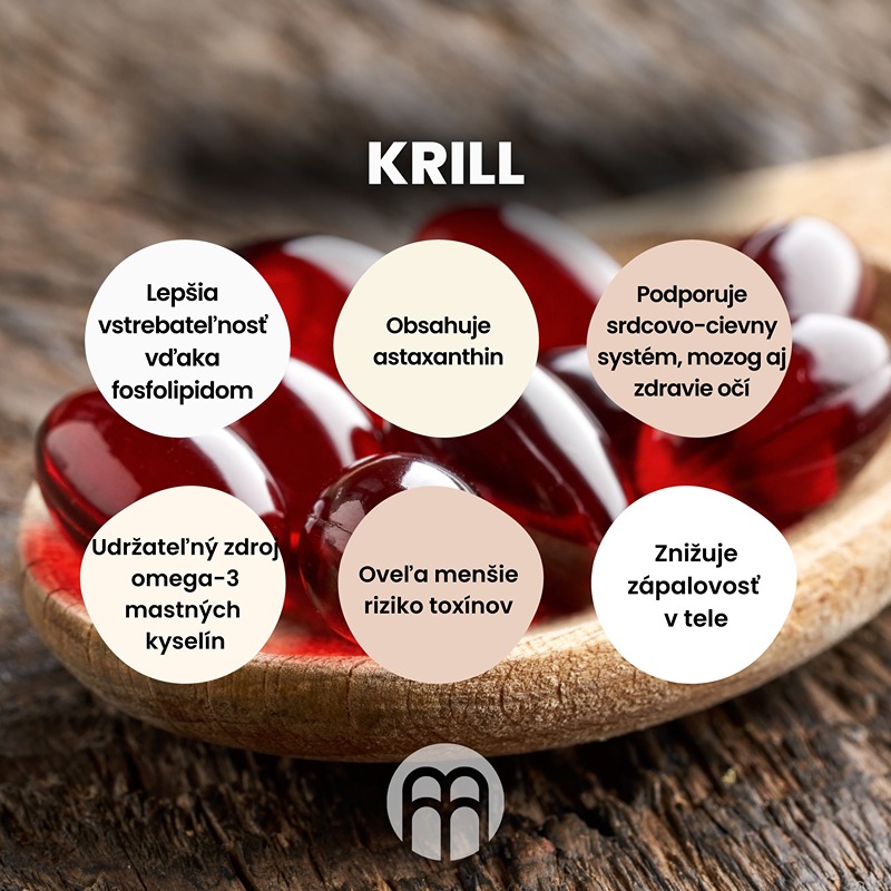 Krill oil ako zdroj omega 3 mastných kyselín