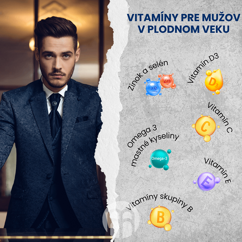 6 najdôležitejších vitamínov pre mužov v plodnom veku.