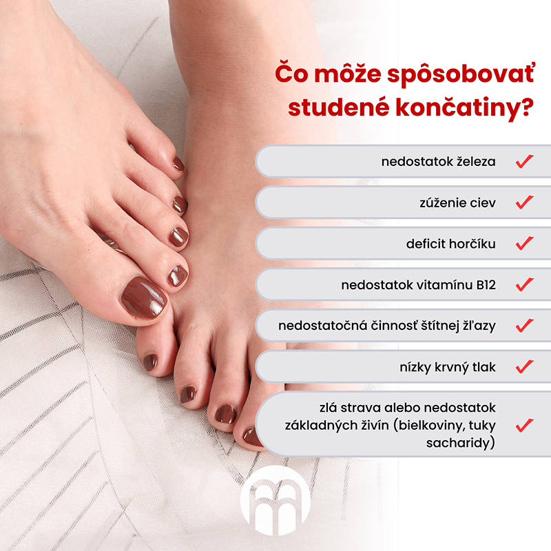 Trápia vás studené ruky a nohy? Možno máte deficit niektorého z vitamínov alebo minerálov?