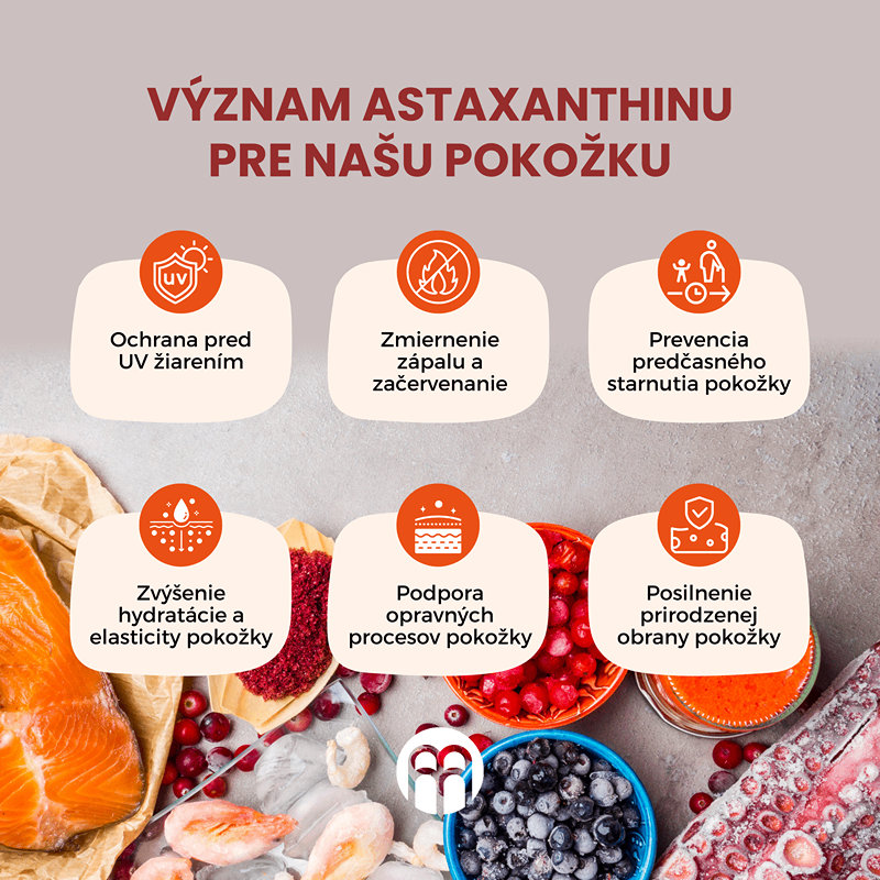 Astaxanthin. Prírodný superantioxidant a jeho rola v podpore zdravia pokožky.