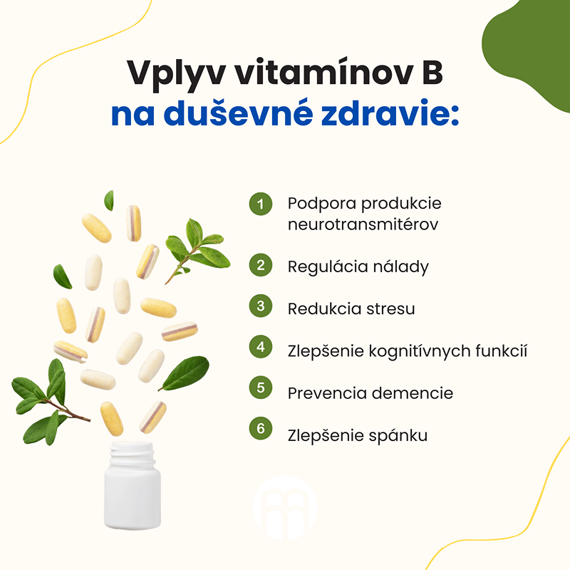 Vitamíny B: Ich vplyv na duševné zdravie.