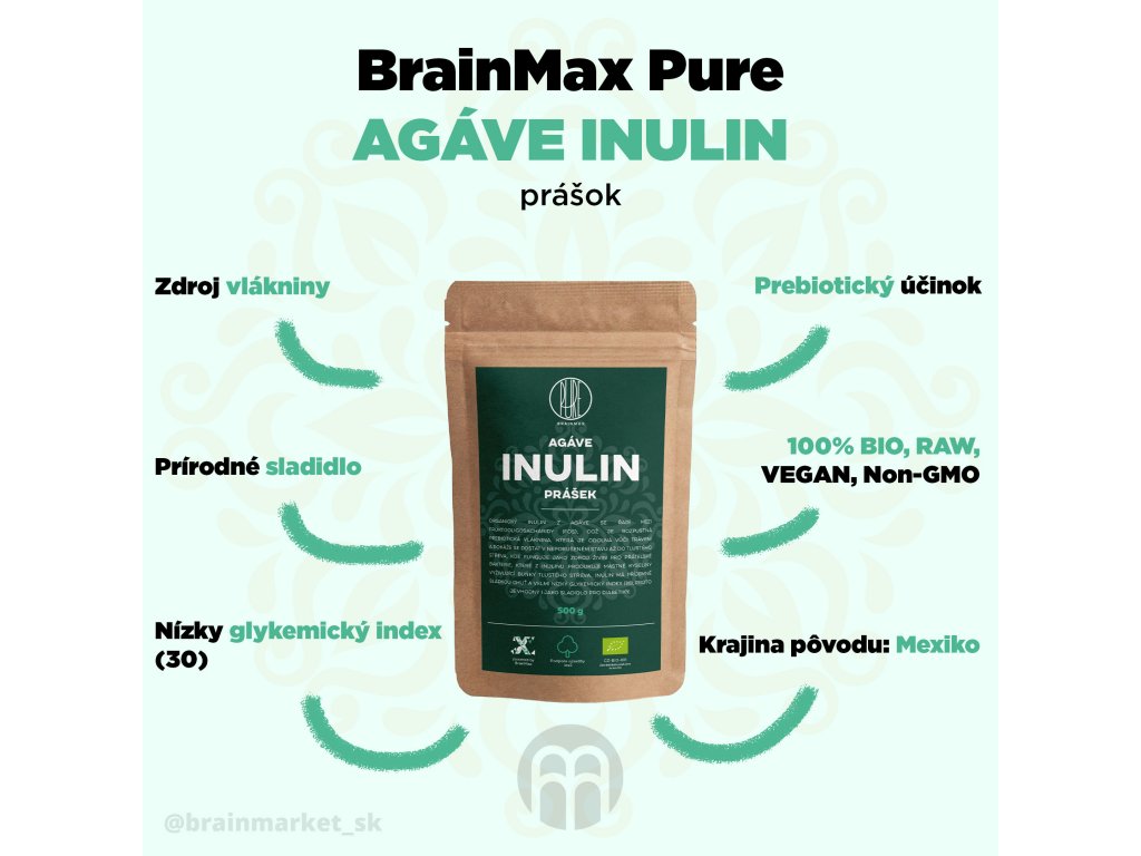 Inulín z Agáve - vlastnosti, výhody