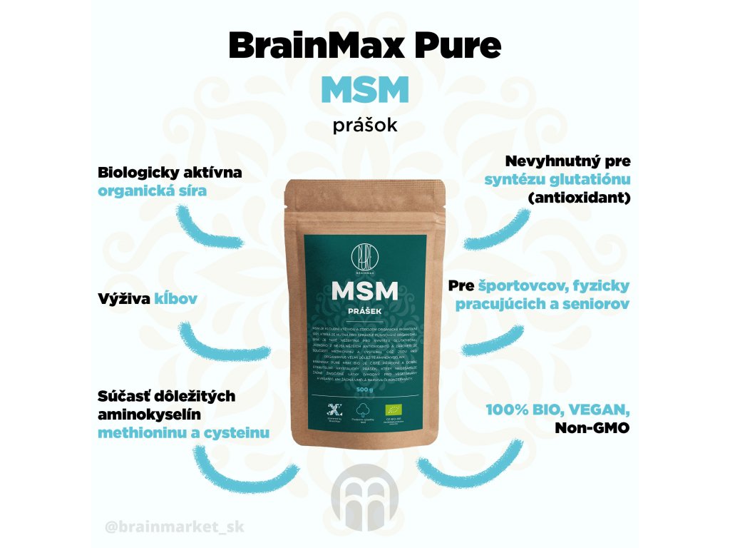5 výhod užívania MSM prášku