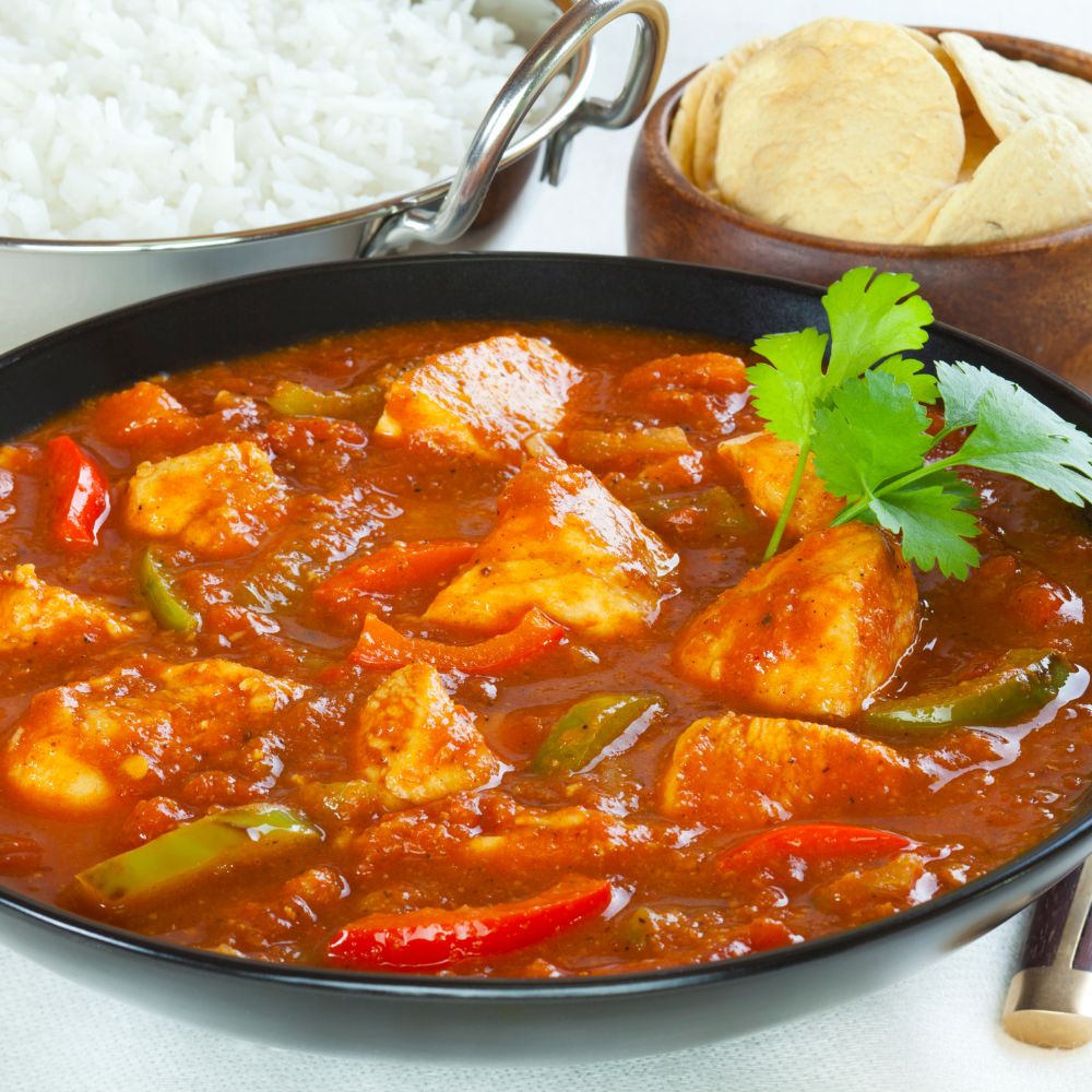 Červené kuracie karí