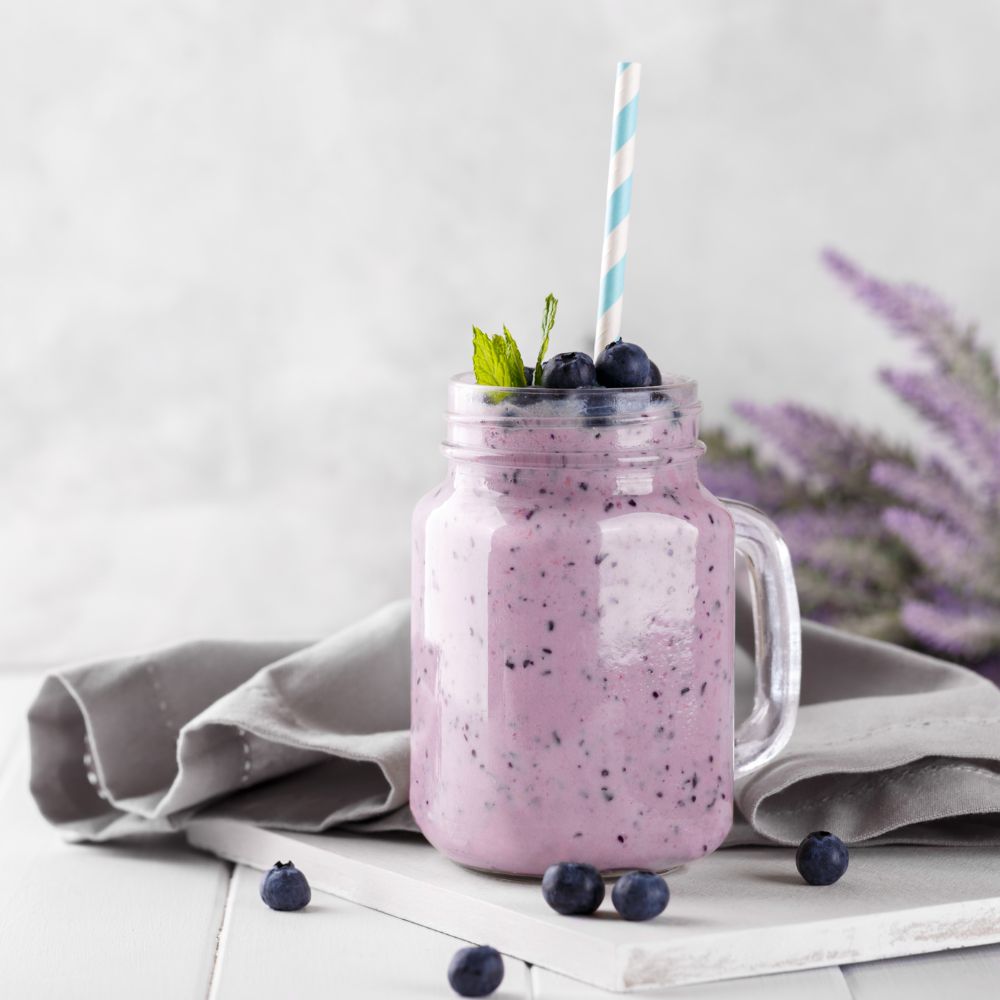 Čučoriedkové MCT smoothie