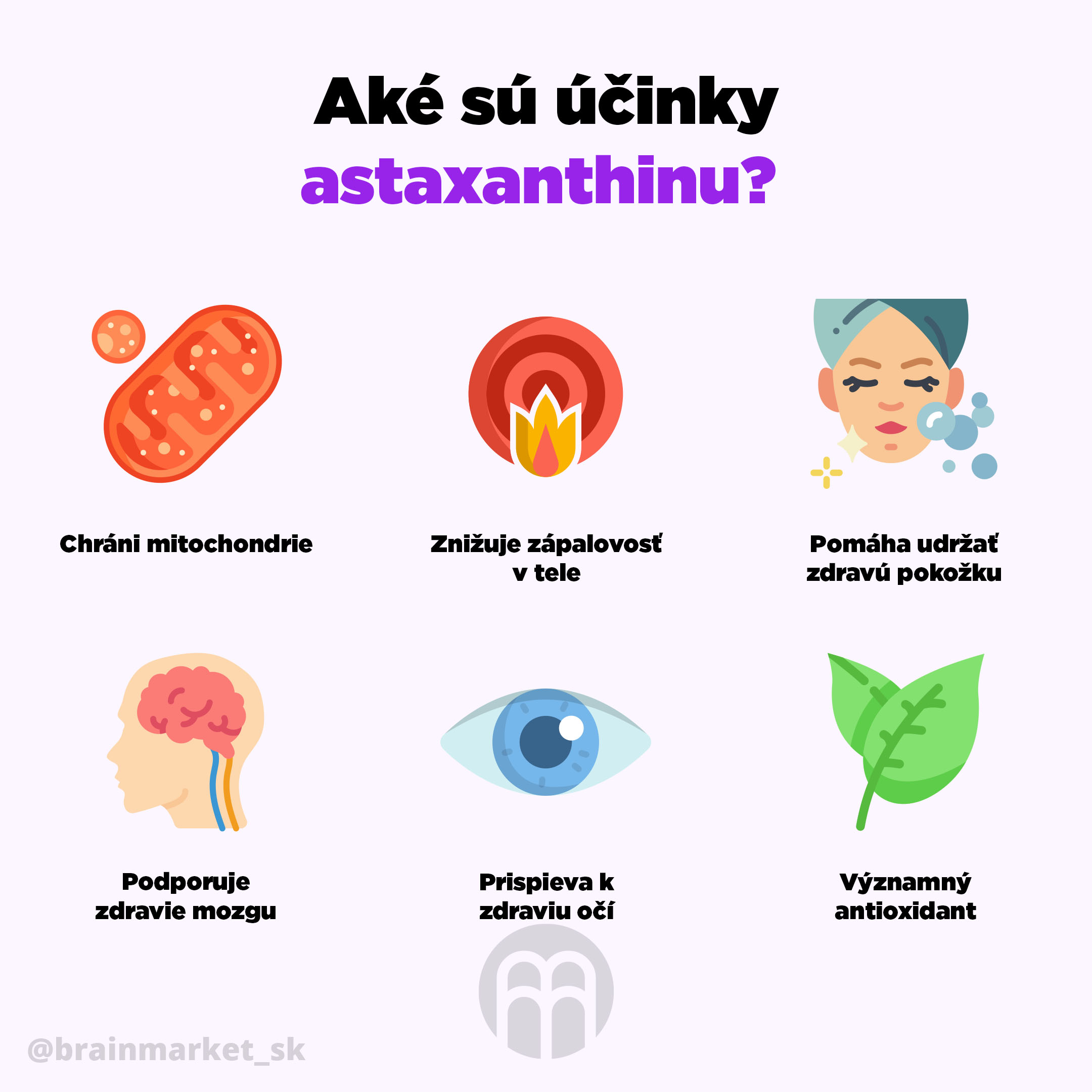 Astaxanthin  a jeho účinky