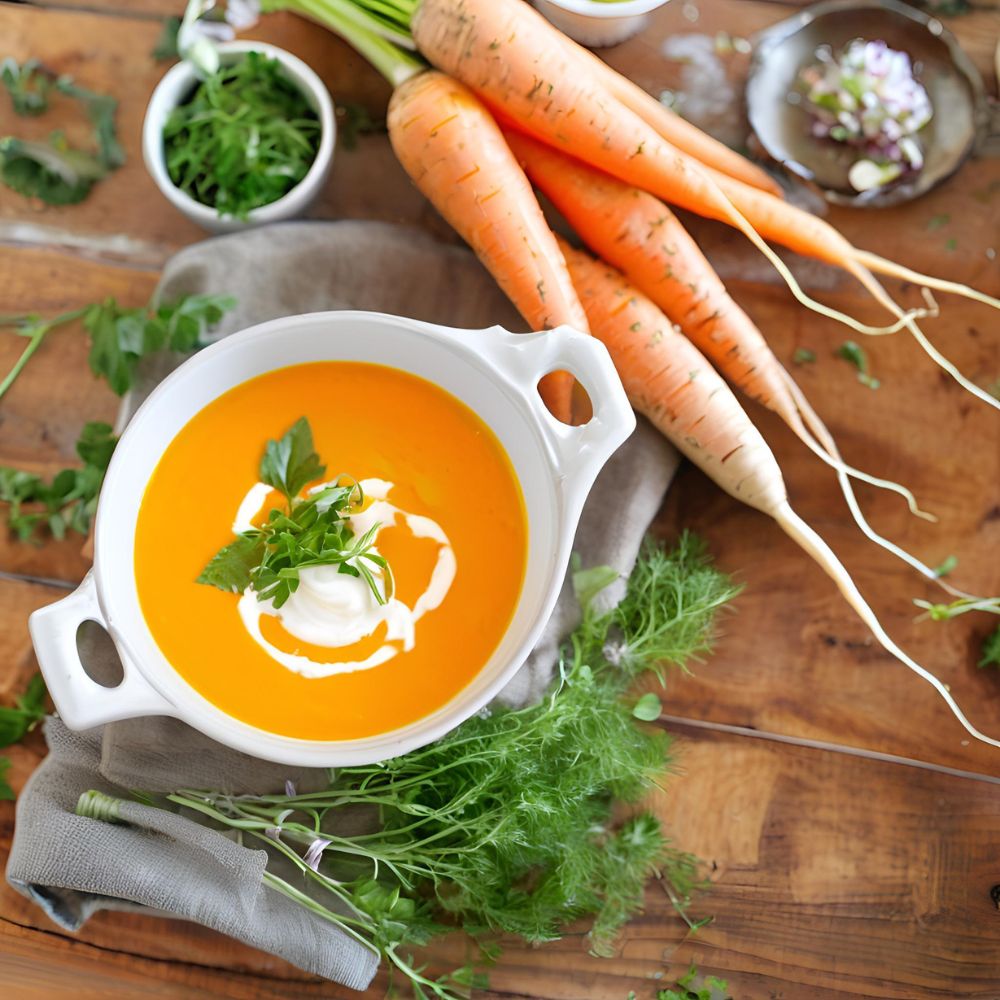 Krémová mrkvová polievka