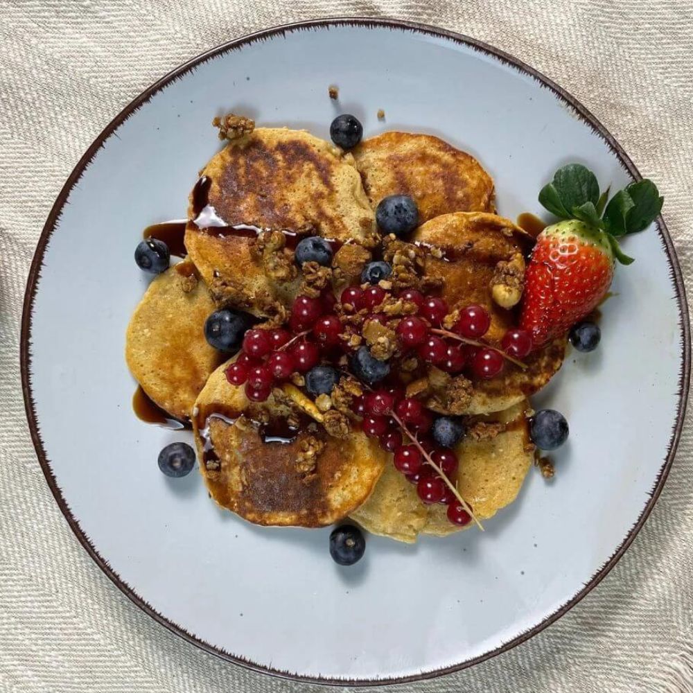 Proteínové lievance s cottage