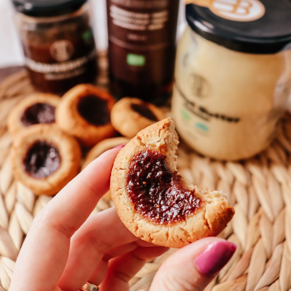 Sušienky s arašidovým maslom a džemom