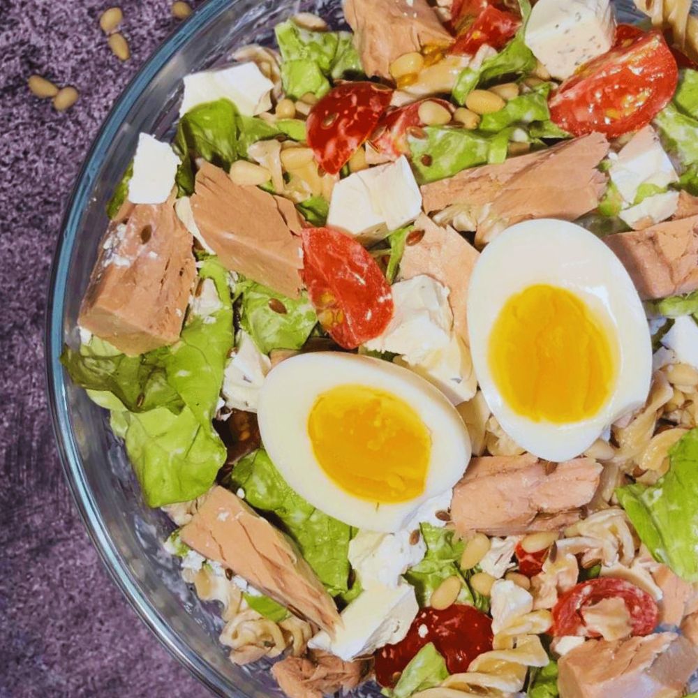 Cestovinový šalát s tuniakom