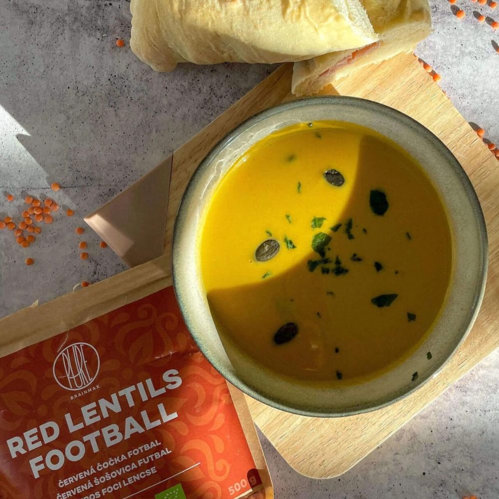 Batátovo - šošovicový krém