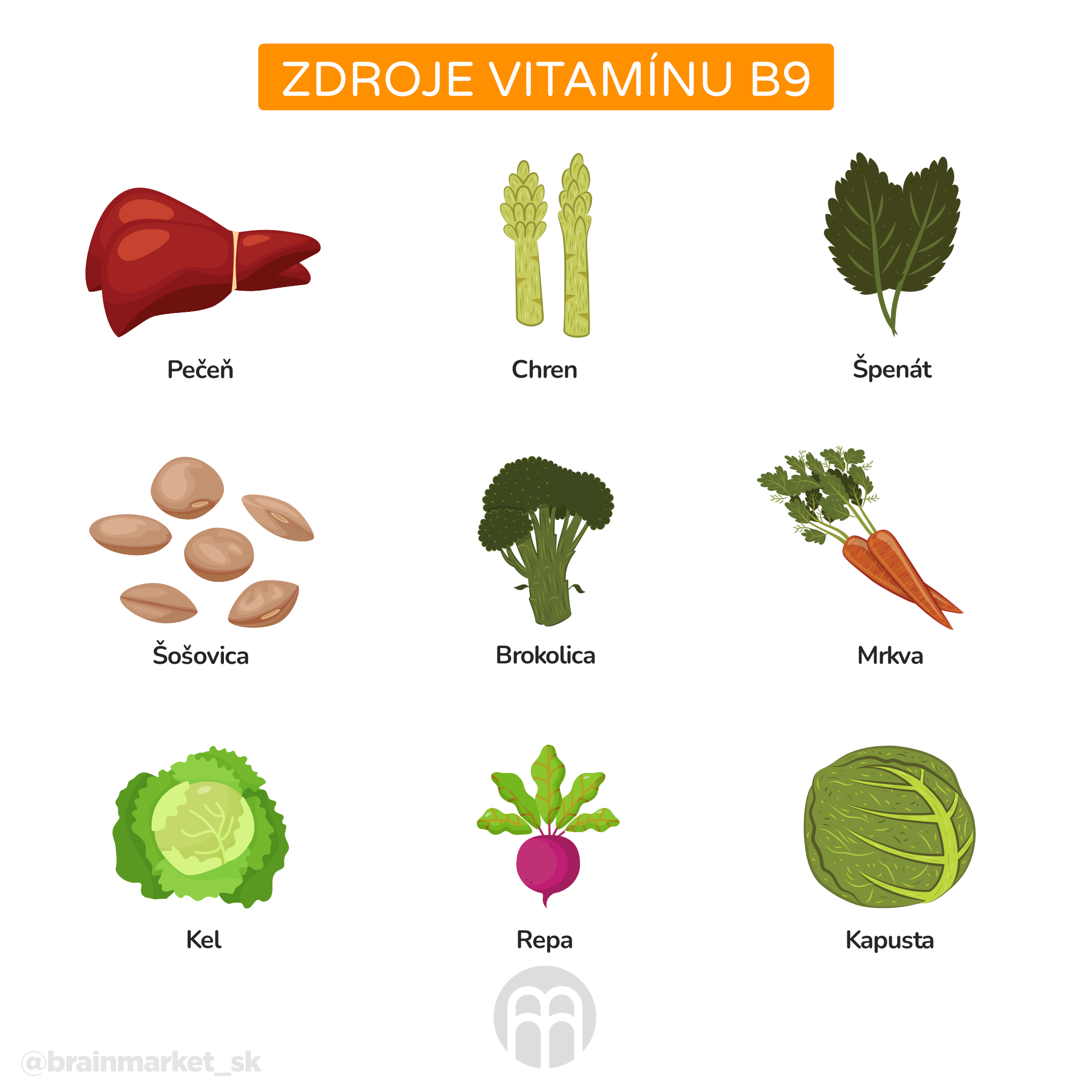 Kyselina listová, folát, vitamín B9