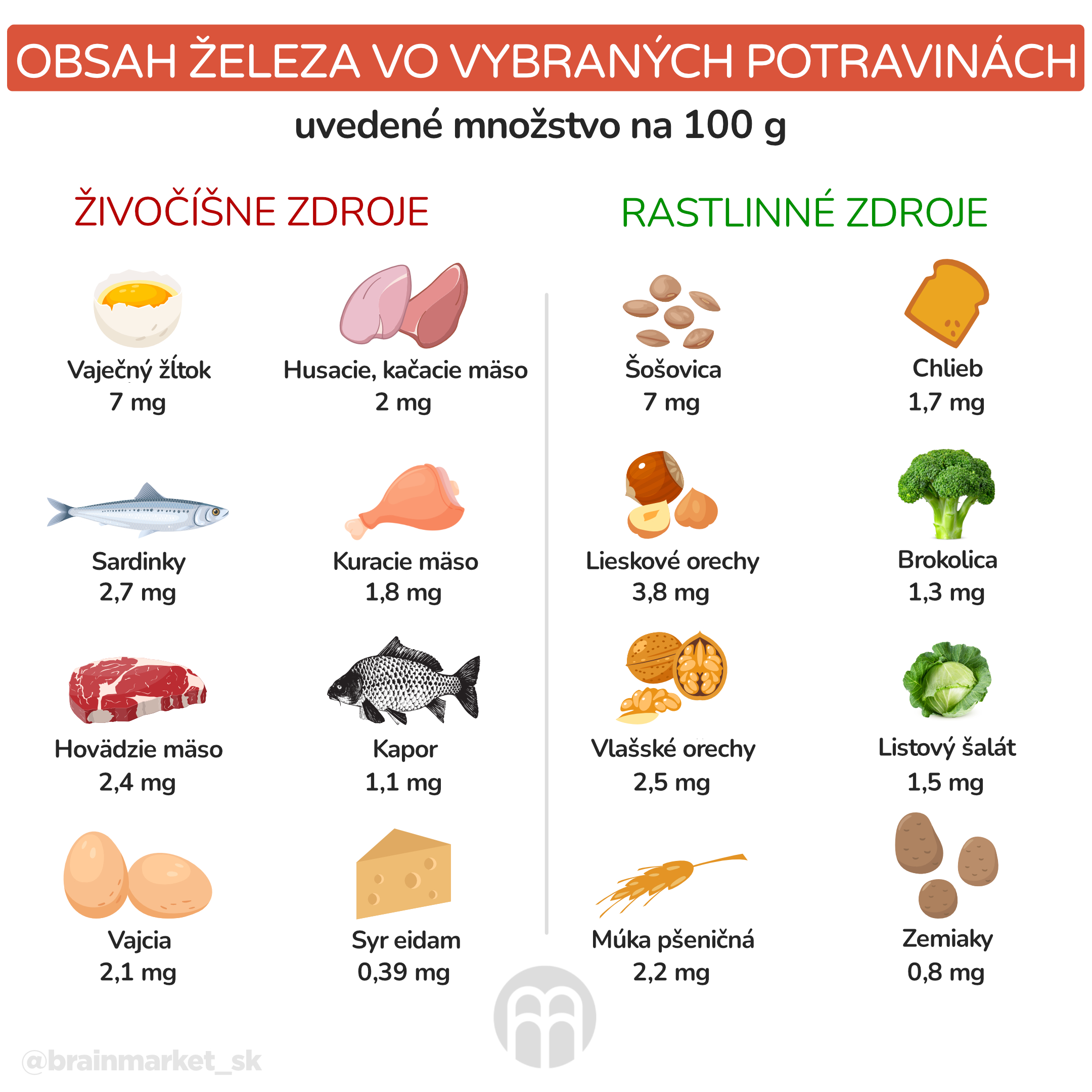 obsah železa v potvavinách_infografika_cz