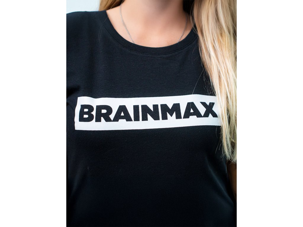 Triko BrainMax s pruhem dámské černé Velikost: S Obrázek