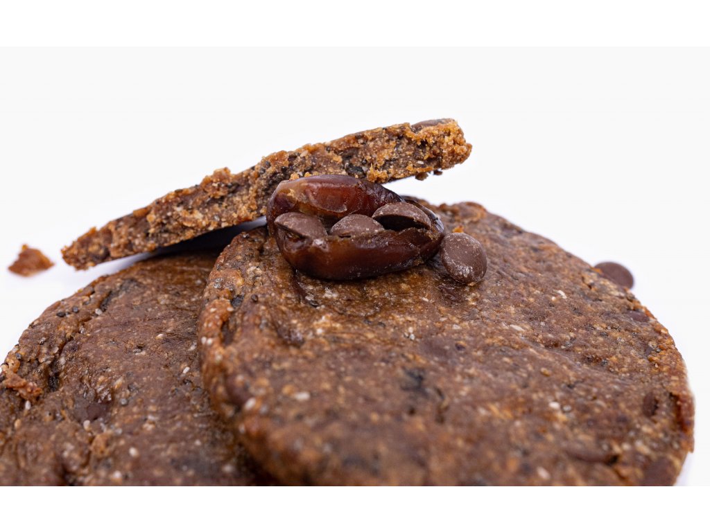 BrainMax Pure Vegan Protein Cookie, Mléčná čokoláda & Datle, 100 g Obrázek