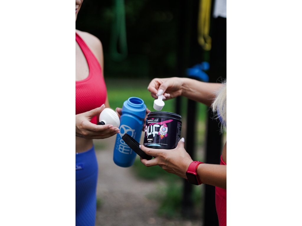 BrainMax LAUF Preworkout, s kofeinem, 400 g Příchuť: Malina Obrázek