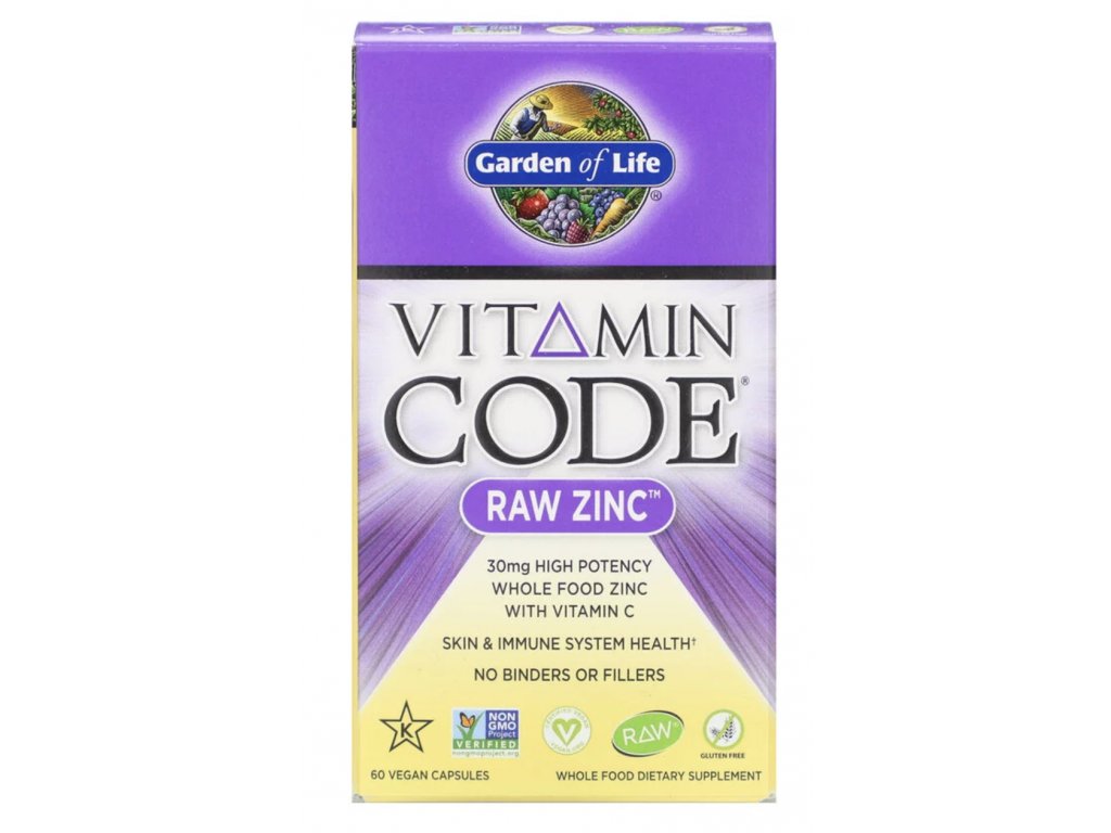 Garden of Life, Vitamin Code, RAW Zinc, 60