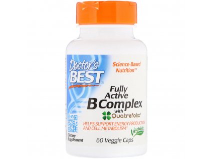 17588 doctor s best fully active b komplex vitaminy b a kyselina listova v aktivovanych formach 60 rostlinnych kapsli