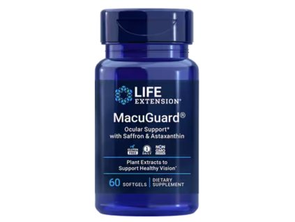 18428 life extension macuguard ocular support with saffron astaxanthin ocni podpora 60 kapsli