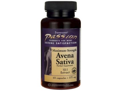 Swanson Passion Avena Sativa Max Strength 575mg 60 Capsules