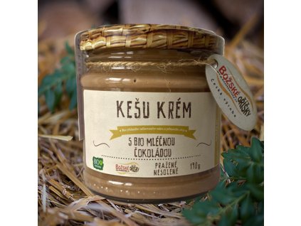 20390 bozske orisky kesu krem s bio mlecnou cokoladou 190g