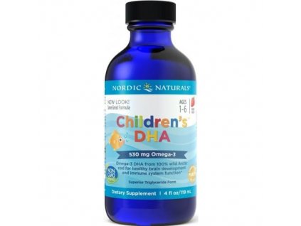 Nordic Naturals Childrens DHA 530mg Strawberry 119 ml