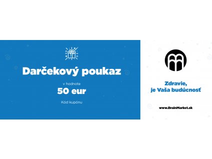 darkový poukaz BrainMarket SK 50 eur
