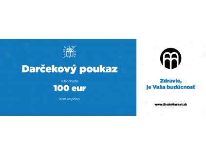 darkový poukaz BrainMarket SK 100 eur