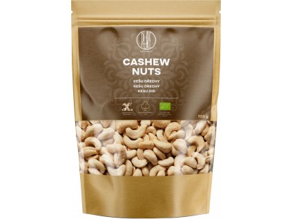 BrainMax Pure Cashew Nuts, Kešu orechy BIO, 100 g  *CZ-BIO-001 certifikát