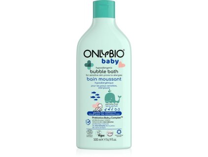 ac06eab10a085a4045f5bbe780182320 onlybio baby hypoallergenic bubble bath 500 ml