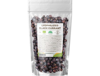 BrainMax Pure Lyophilized Blackcurrant, Lyofilizované čierne ríbezle, BIO, 45 g  *CZ-BIO-001 certifikát