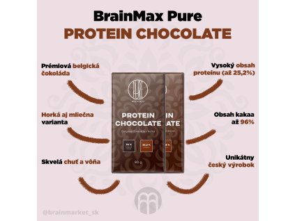 Protein Chocolate BrainMax Pure horka JPG ESHOP