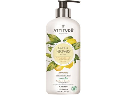 10559 attitude prirodni mydlo na ruce super leaves s detoxikacnim ucinkem citrusove listy 473ml