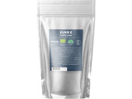 BrainMax Pure Xukr E, erythritol, BIO, 1 kg *CZ-BIO-001 certifikát  *CZ-BIO-001 certifikát