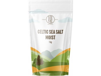 BrainMax Pure Celtic Sea Salt, Moist, Keltská morská soľ, vlhká, 1000 g  Keltská morská soľ