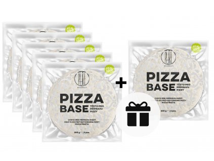 5+1 ZDARMA: BrainMax Pure Pizza Base, hotové cesto na pizzu z Talianska, 2 ks