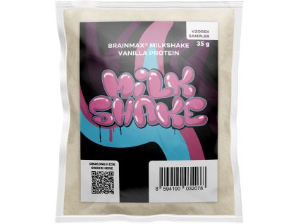 BrainMax Milkshake Protein, 35 g, VZOREK (Príchuť Borůvkový cheesecake)
