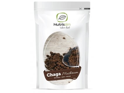 chaga mushroom powder nutrisslim superfood organic vegan raw