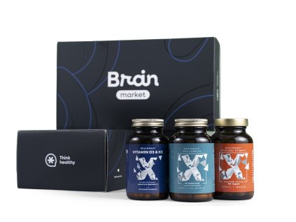 BrainMax Vianočná sada TRIO IMUNITA  Komplexní podpora imunity v chytrém vánočním balíčku pro milovníky zdravého životního stylu, doplněk stravy