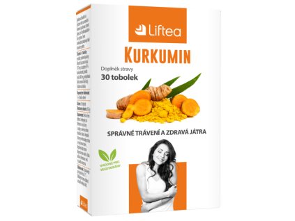 Liftea Kurkumin, 30 tobolek  S inulínom z čakanky