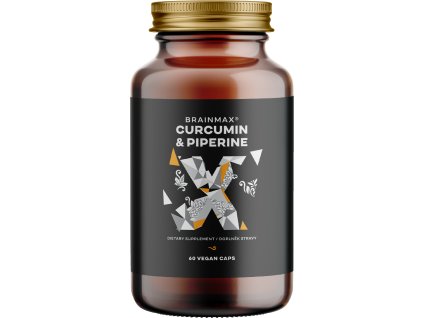 BrainMax Curcumin Piperine vizualspozadim