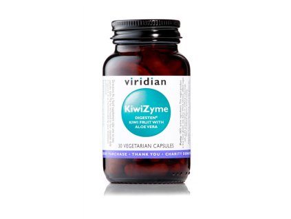 travici enzymy viridian KiwiZyme 500mg with Aloe Vera 30 maly