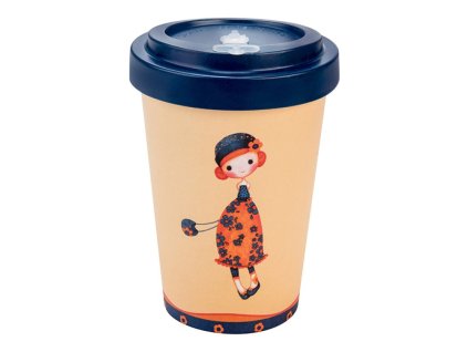 woodway opakovane pouzitelny kelimek z bambusu sybile daisy blue 400 ml