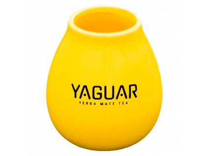 eng pl Tykwa Ceramiczna zolta z logo Yaguar 5895 2